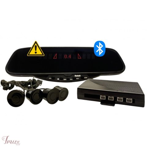imusau.lt | parduodama Bluetooth PMP-165 bevielė parkavimo sistema veidrodyje su atstumo jutikliais